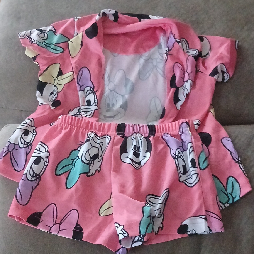 Pink Minnie Mouse Pajama Set